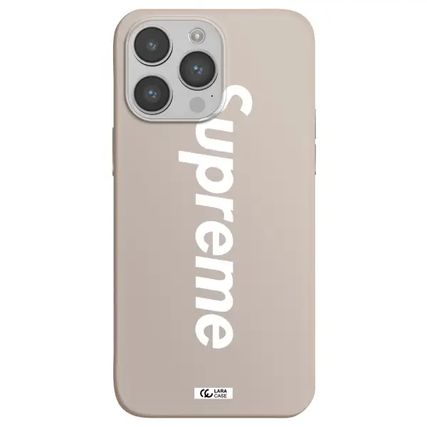 Supreme Vertical Apple iPhone 14 pro Silicone Stone Case