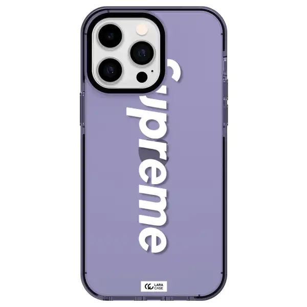 Supreme Vertical Apple iPhone 15 Pro impact Lilac Case