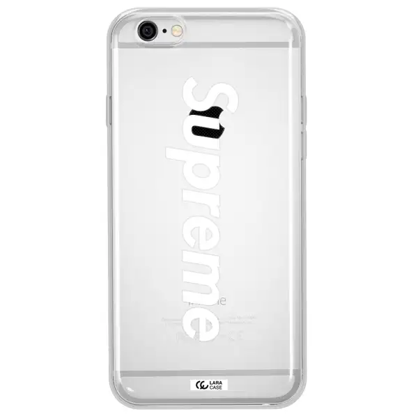Supreme Vertical Apple iPhone 6 Clear TPU Case