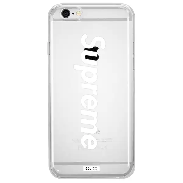 Supreme Vertical Apple iPhone 6 plus Clear TPU Case
