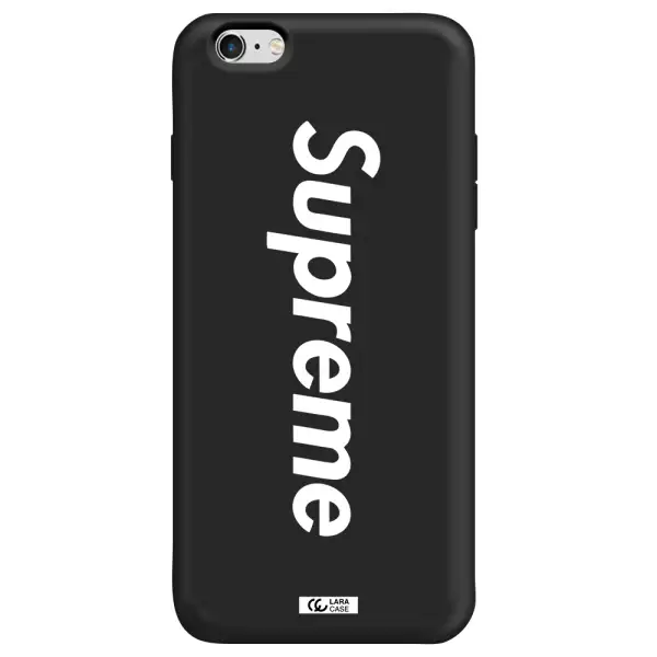 Supreme Vertical Apple iPhone 6 plus Silicone black Case