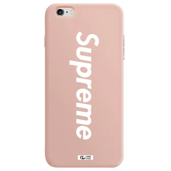 Supreme Vertical Apple iPhone 6 plus Silicone pastel pink Case