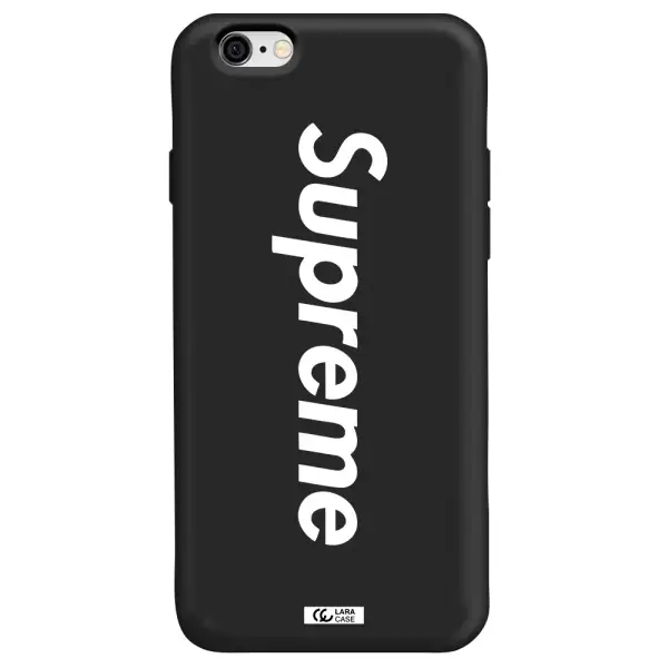 Supreme Vertical Apple iPhone 6 Silicone black Case
