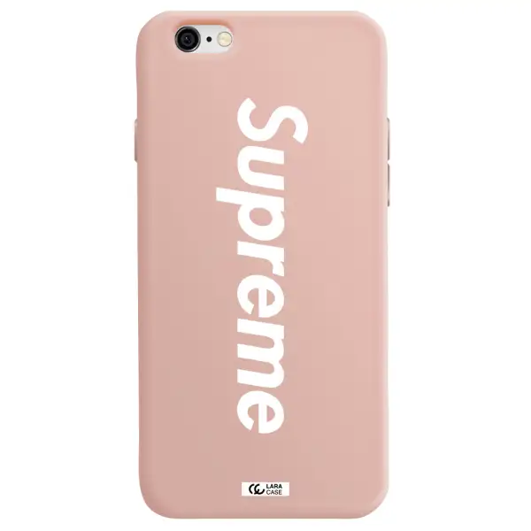 Supreme Vertical Apple iPhone 6 Silicone pastel pink Case