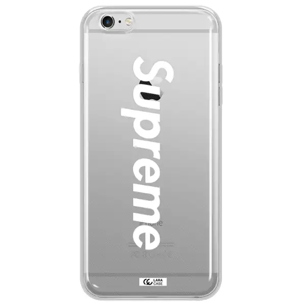 Supreme Vertical Apple iPhone 6S Clear TPU Case