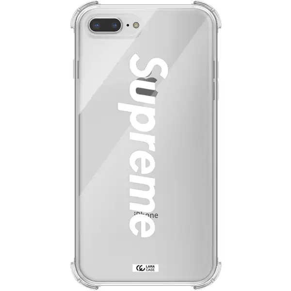 Supreme Vertical Apple iPhone 7 plus Clear PC Case