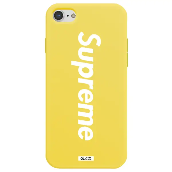 Supreme Vertical Apple iPhone 7 Silicone canary yellow Case