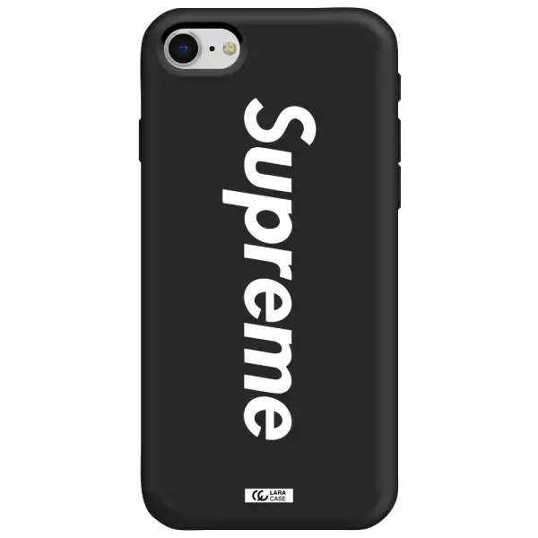 Supreme Vertical Apple iPhone se 2020 Silicone black Case