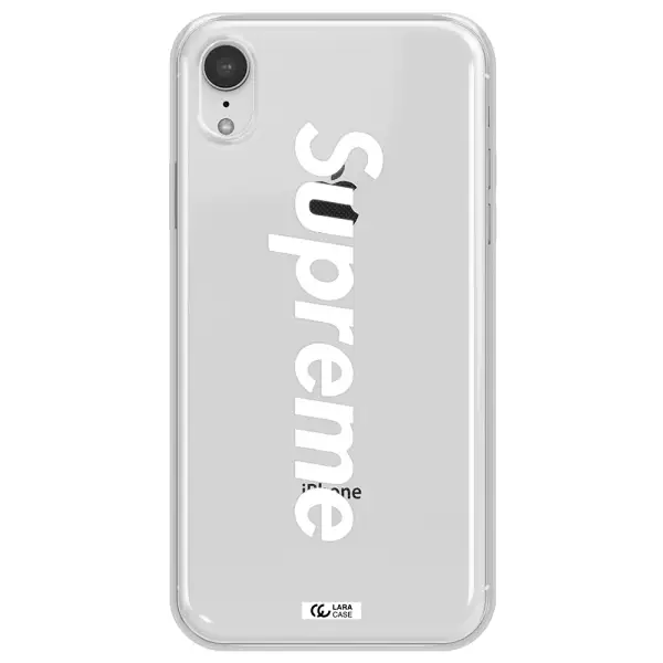 Supreme Vertical Apple iPhone XR Clear TPU Case