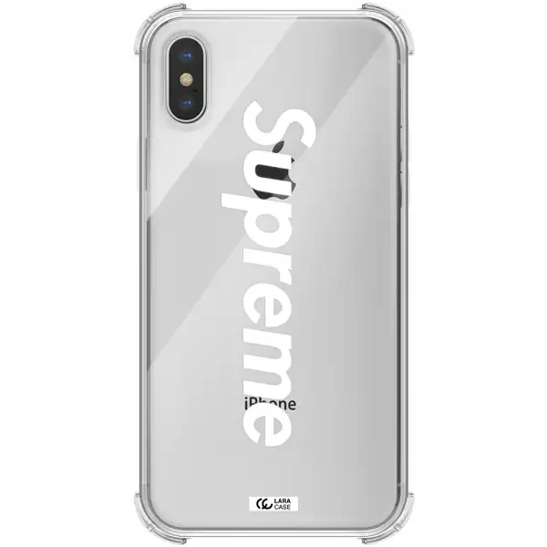 Supreme Vertical Apple iPhone XS max Clear PC Case