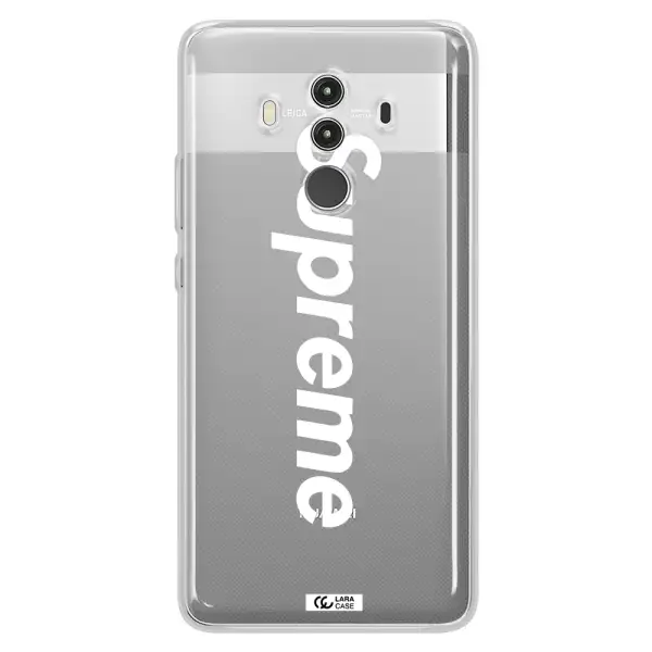 Supreme Vertical Huawei Mate 10 Clear TPU Case