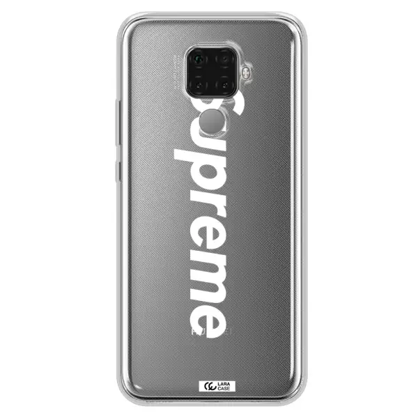 Supreme Vertical Huawei Mate 30 Lite Clear TPU Case