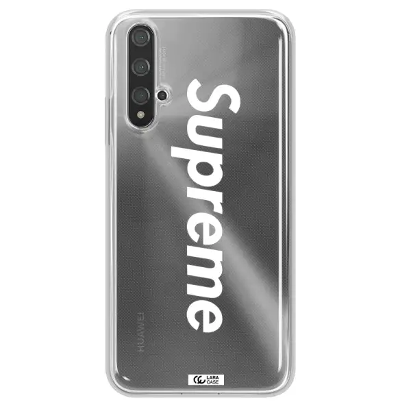 Supreme Vertical Huawei Nova 5t Clear TPU Case