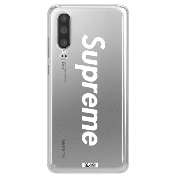 Supreme Vertical Huawei P30 Clear TPU Case
