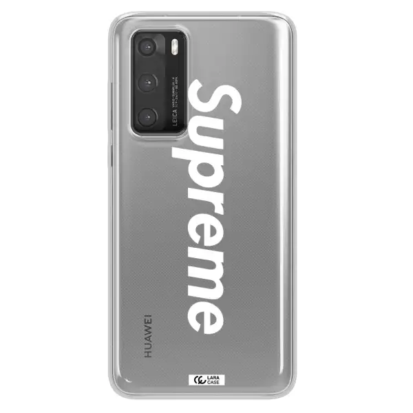 Supreme Vertical Huawei P40 Clear TPU Case