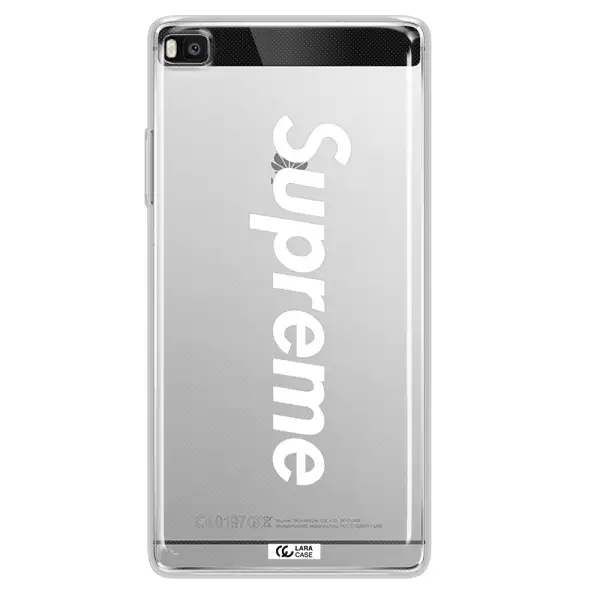 Supreme Vertical Huawei P8 Clear TPU Case