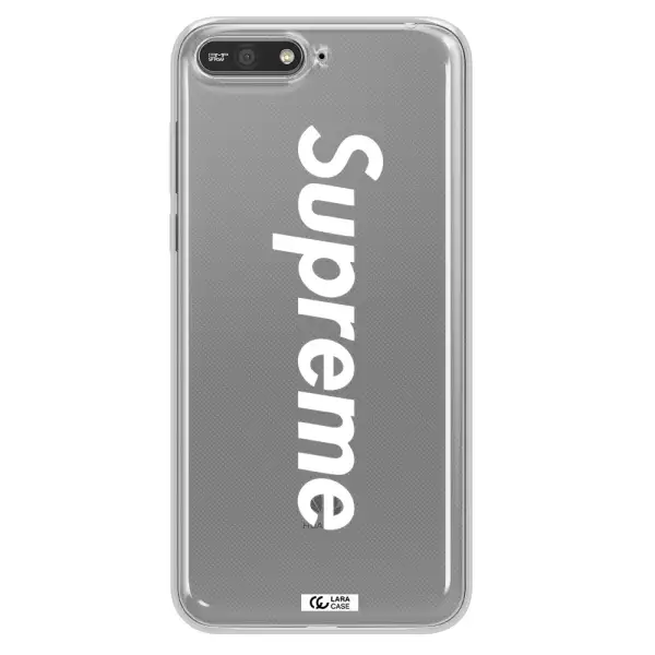 Supreme Vertical Huawei Y6 2018 Clear TPU Case