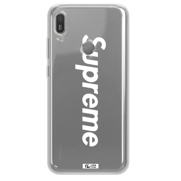 Supreme Vertical Huawei Y6 2019 Clear TPU Case