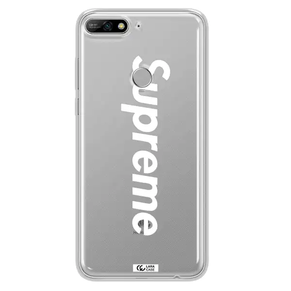 Supreme Vertical Huawei Y7 2018 Clear TPU Case
