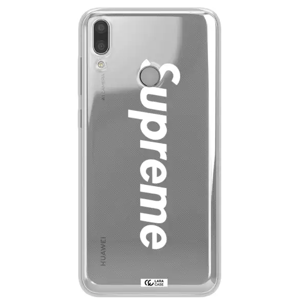 Supreme Vertical Huawei Y9 2019 Clear TPU Case