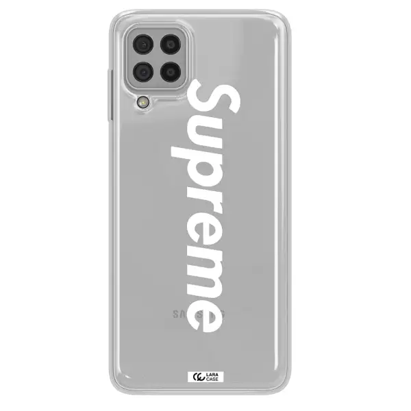 Supreme Vertical Samsung A22 4g Clear TPU Case