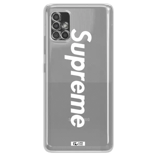 Supreme Vertical Samsung A40S Clear Tpu Case