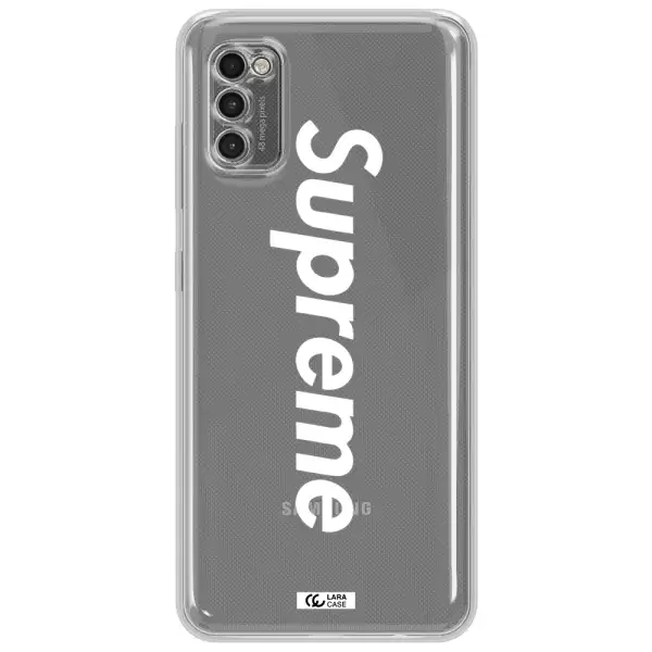 Supreme Vertical Samsung A41 Clear Tpu Case