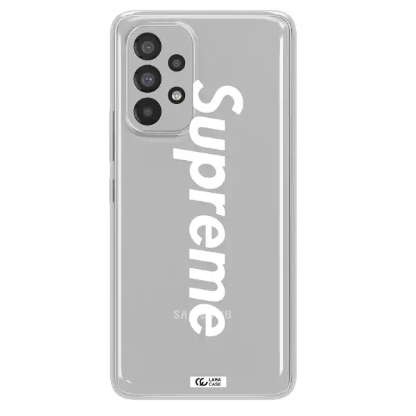 Supreme Vertical Samsung A53 Clear TPU Case