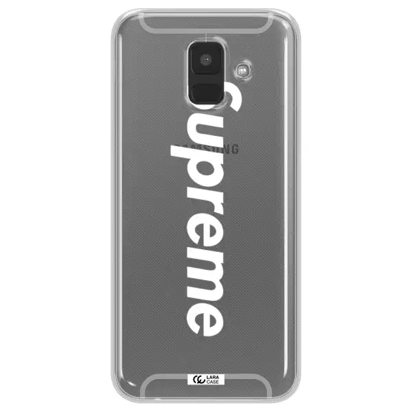 Supreme Vertical Samsung A6 Clear TPU Case