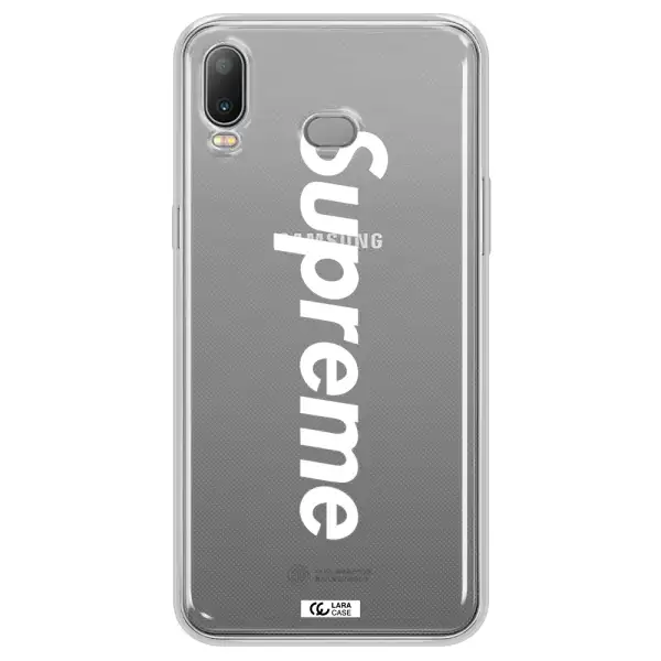 Supreme Vertical Samsung A6S Clear TPU Case