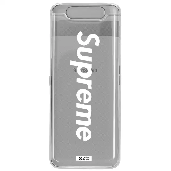 Supreme Vertical Samsung A80 Clear TPU Case