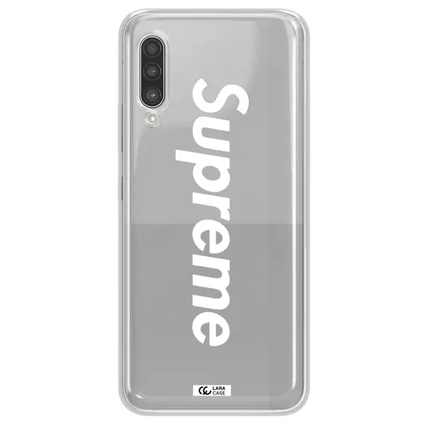 Supreme Vertical Samsung A90 Clear TPU Case