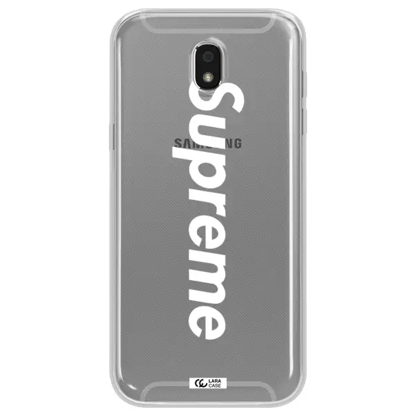 Supreme Vertical Samsung J5 2017 Clear TPU Case