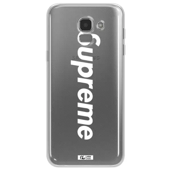 Supreme Vertical Samsung J6 Clear TPU Case