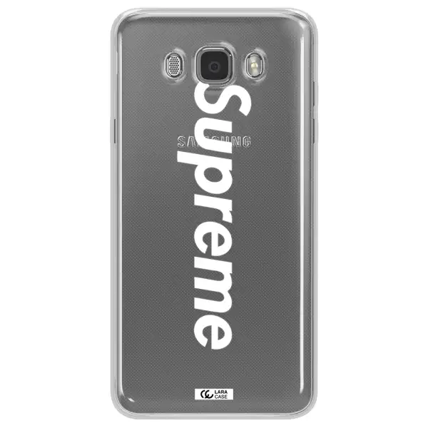 Supreme Vertical Samsung J7 2016 Clear TPU Case