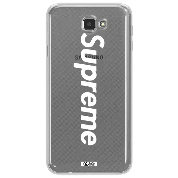 Supreme Vertical Samsung J7 Prim Clear TPU Case