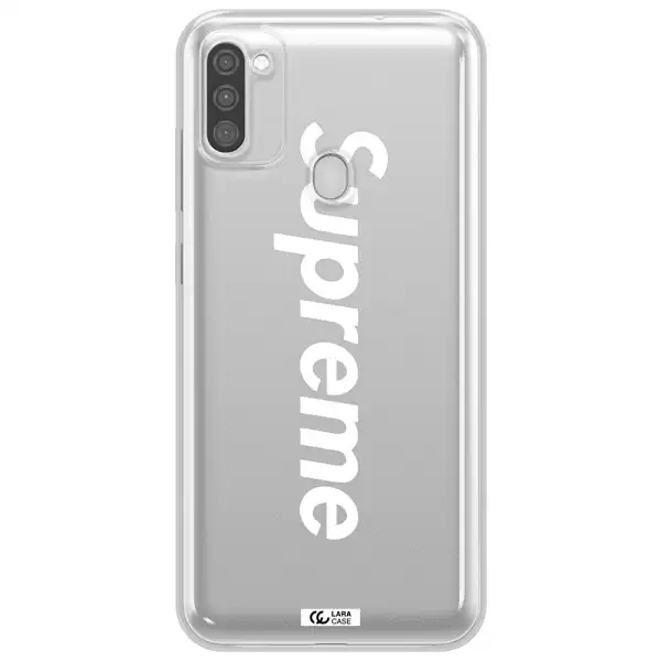 Supreme Vertical Samsung M11 Clear TPU Case