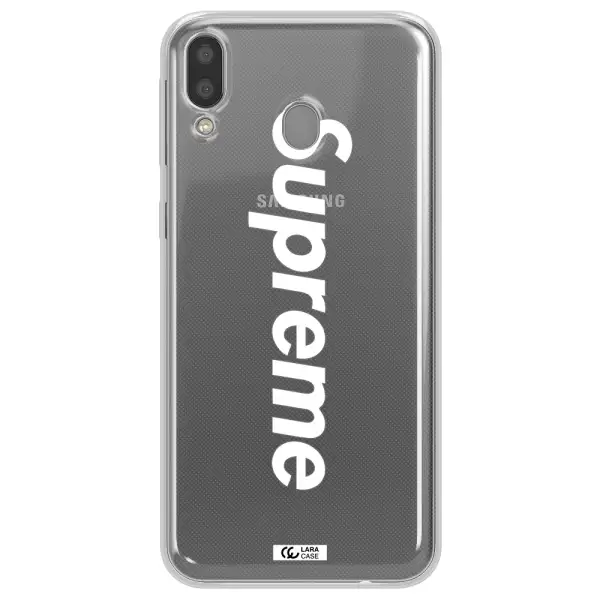 Supreme Vertical Samsung M20 Clear TPU Case