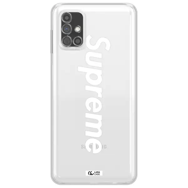 Supreme Vertical Samsung M51 Clear TPU Case