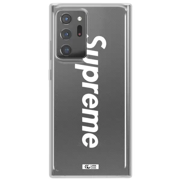 Supreme Vertical Samsung Note 20 Ultra Clear TPU Case