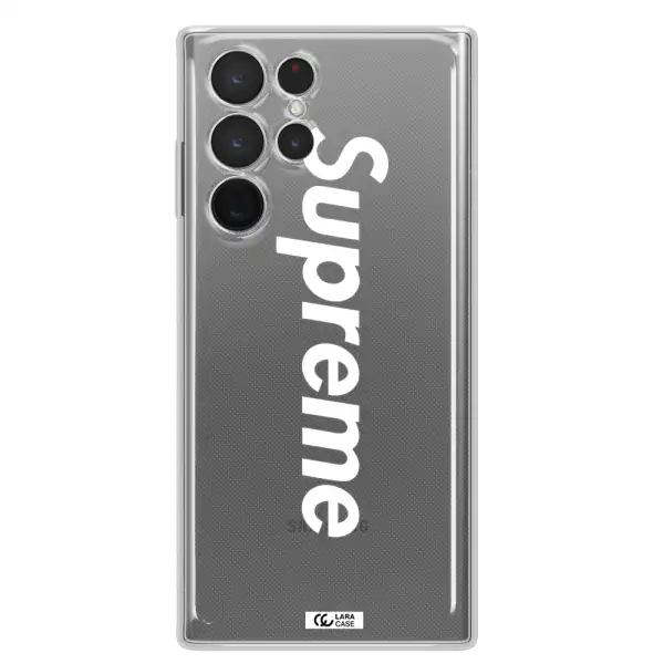 Supreme Vertical Samsung S 22 Ultra Clear TPU Case