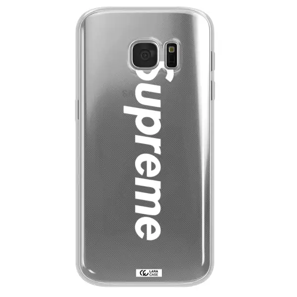 Supreme Vertical Samsung S 7 Clear TPU Case