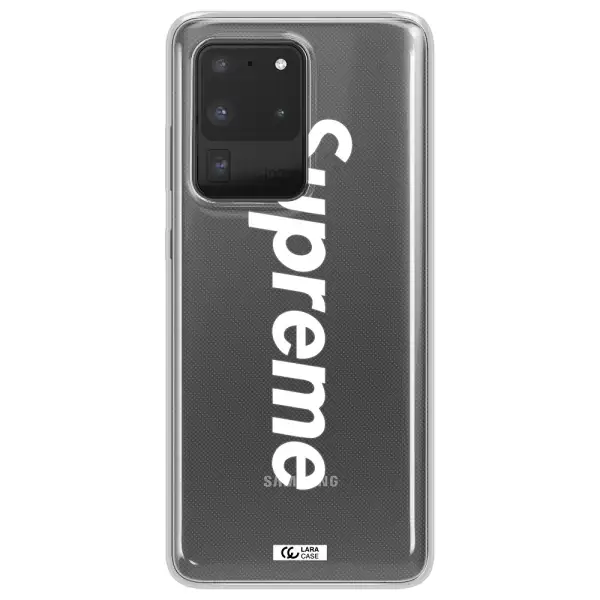 Supreme Vertical Samsung S20 Ultra Clear TPU Case