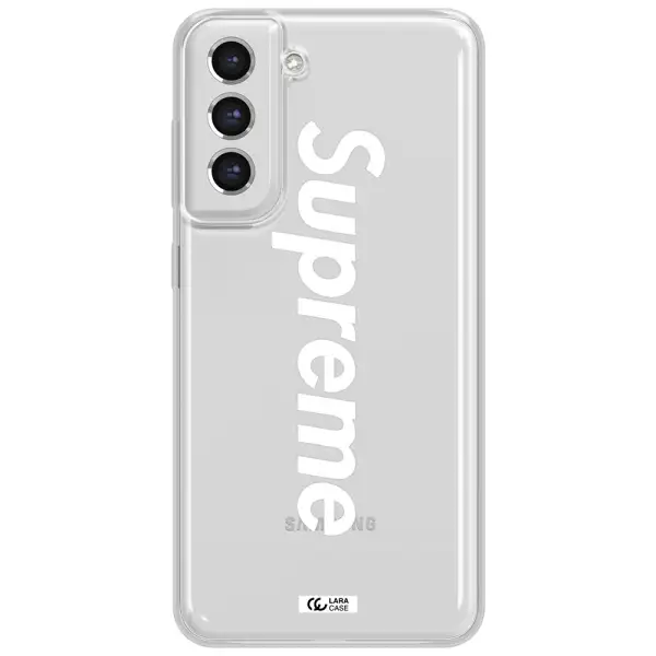 Supreme Vertical Samsung S21 Fe Clear Tpu Case