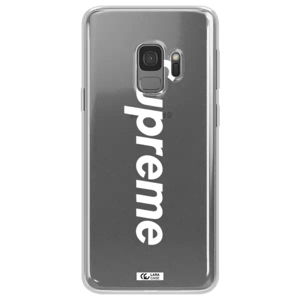 Supreme Vertical Samsung S9 Clear TPU Case