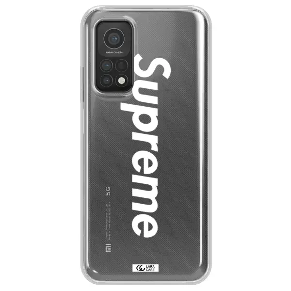 Supreme Vertical Xiaomi Mi 10T Clear TPU Case