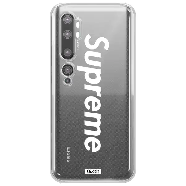 Supreme Vertical Xiaomi Mi Note 10 Clear TPU Case