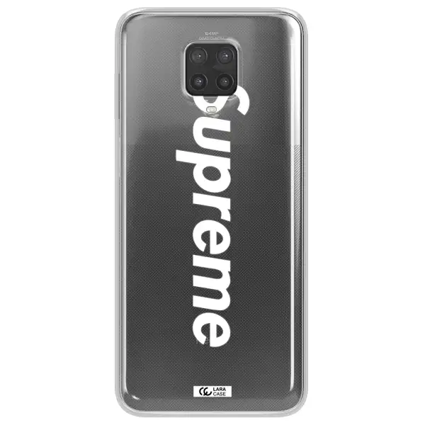 Supreme Vertical Xiaomi Note 9 Pro Clear TPU Case