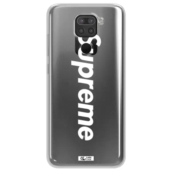 Supreme Vertical Xiaomi Redmi Note 9 Clear TPU Case
