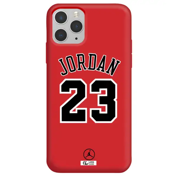 Twenty Three Jordan Apple iPhone 11 pro Silicone Imperial Red Case